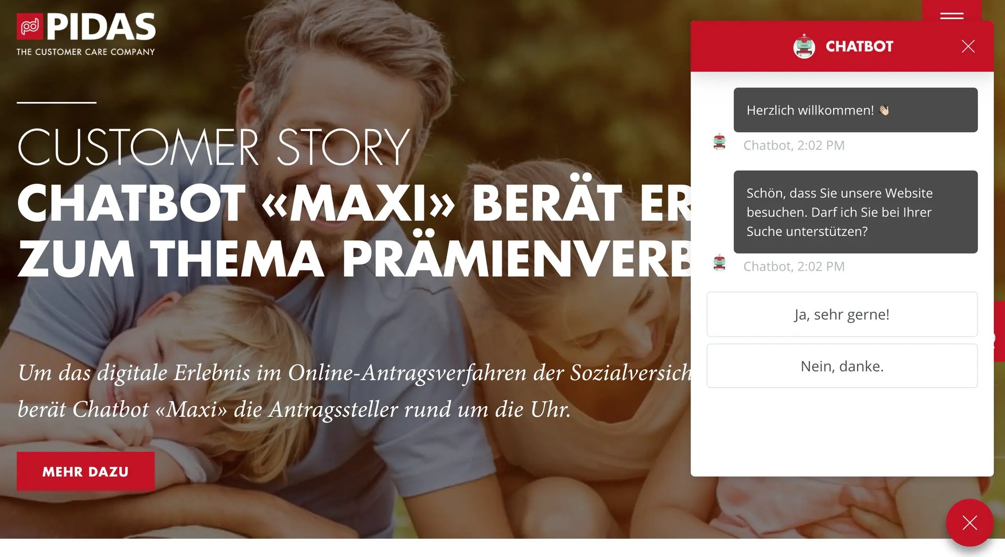 ClickRay PIDAS case study website development