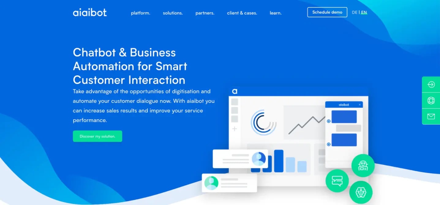 ClickRay AIAIBOT case study website development