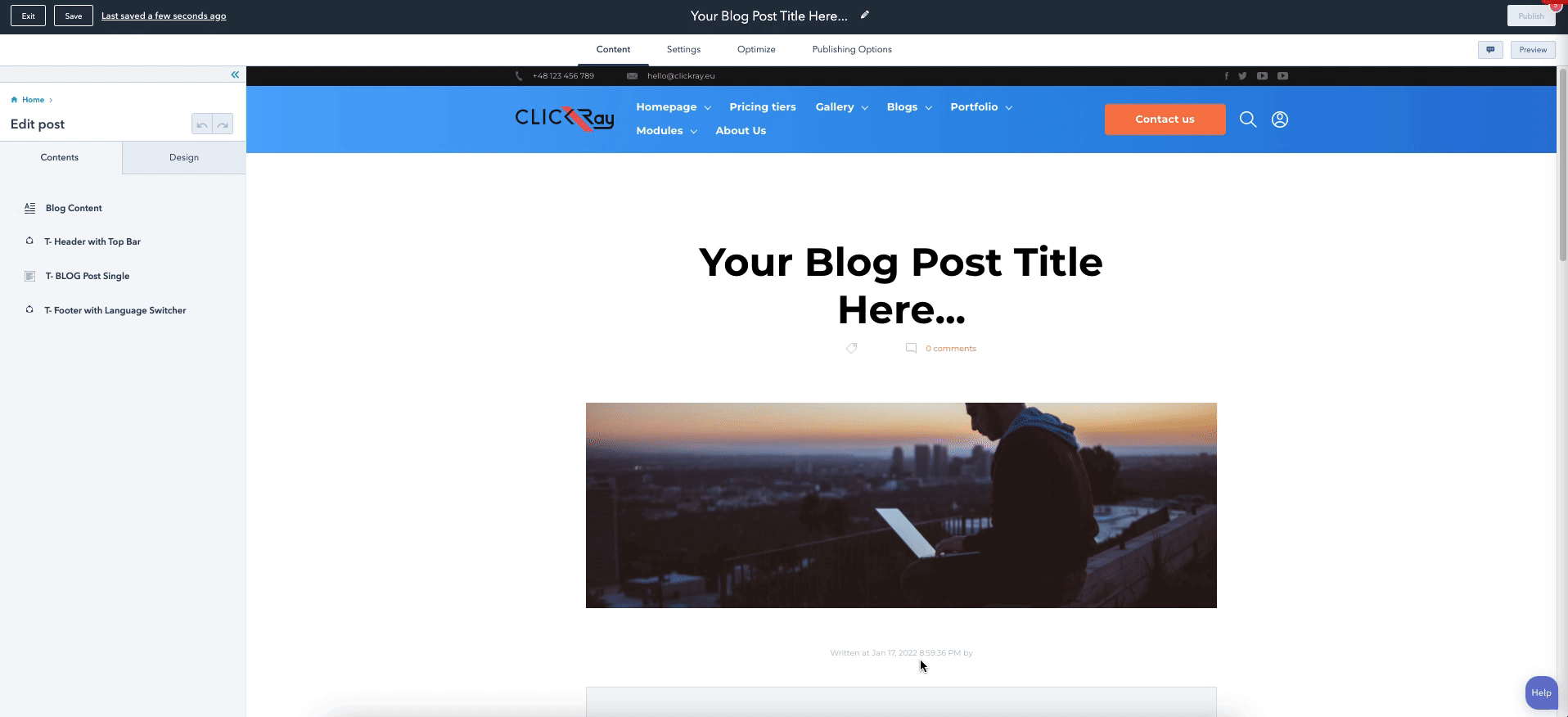 T- BLOG Post Single