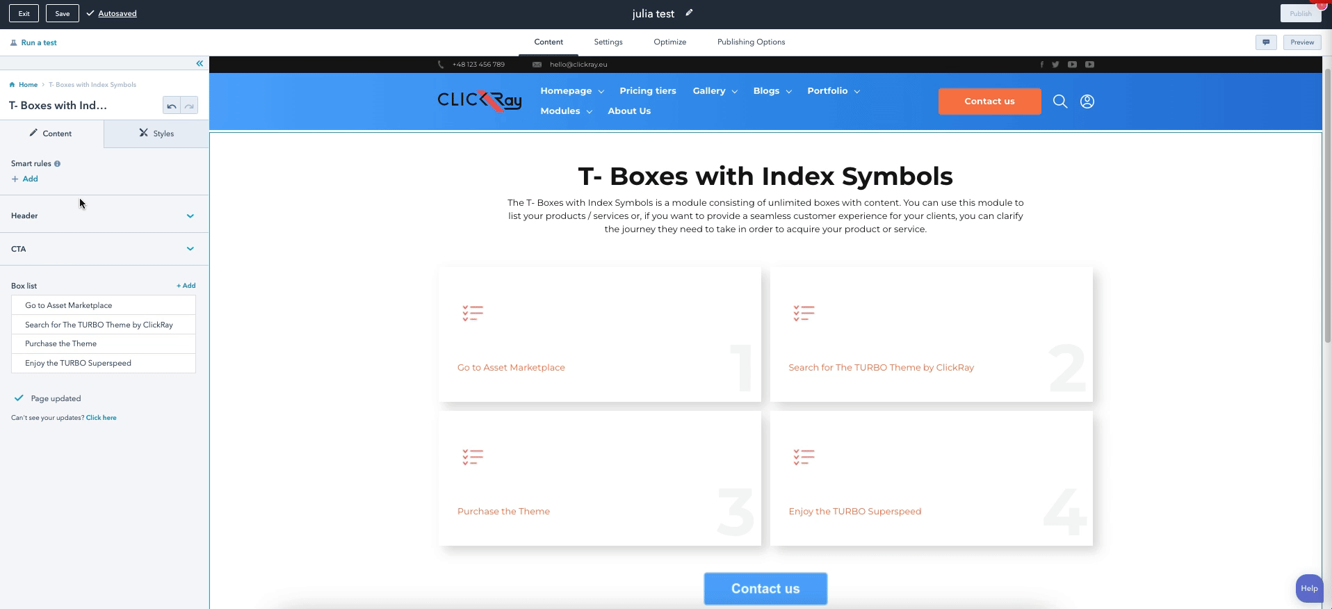 T- Boxes with Index Symbols