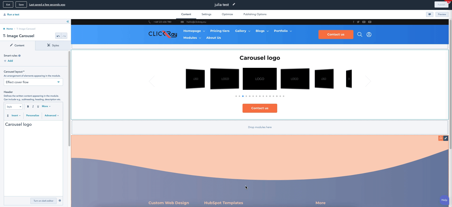 T- Image Carousel