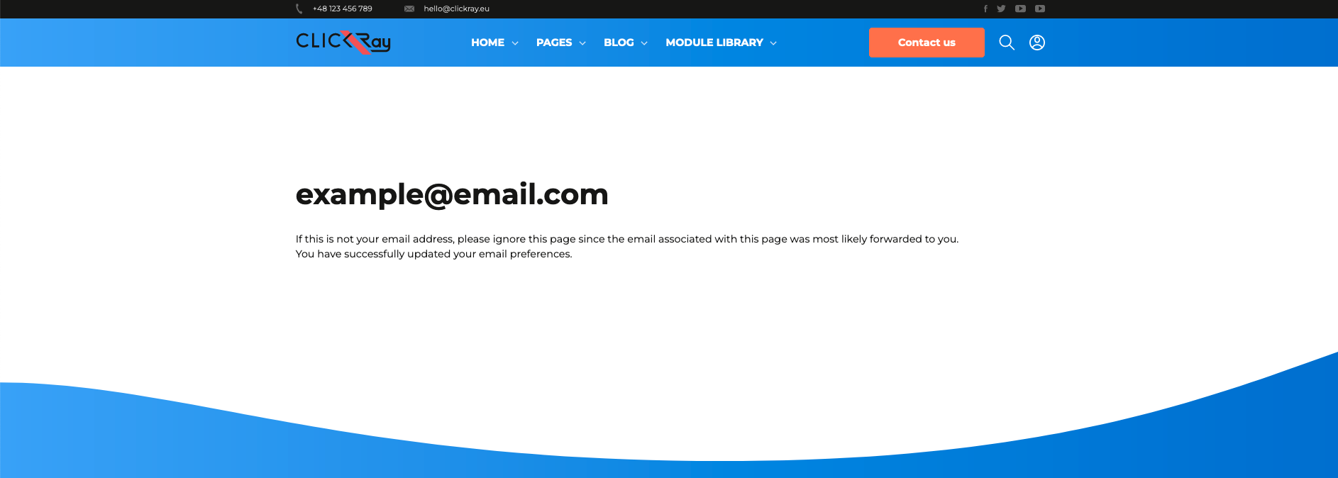 subscription confirmation